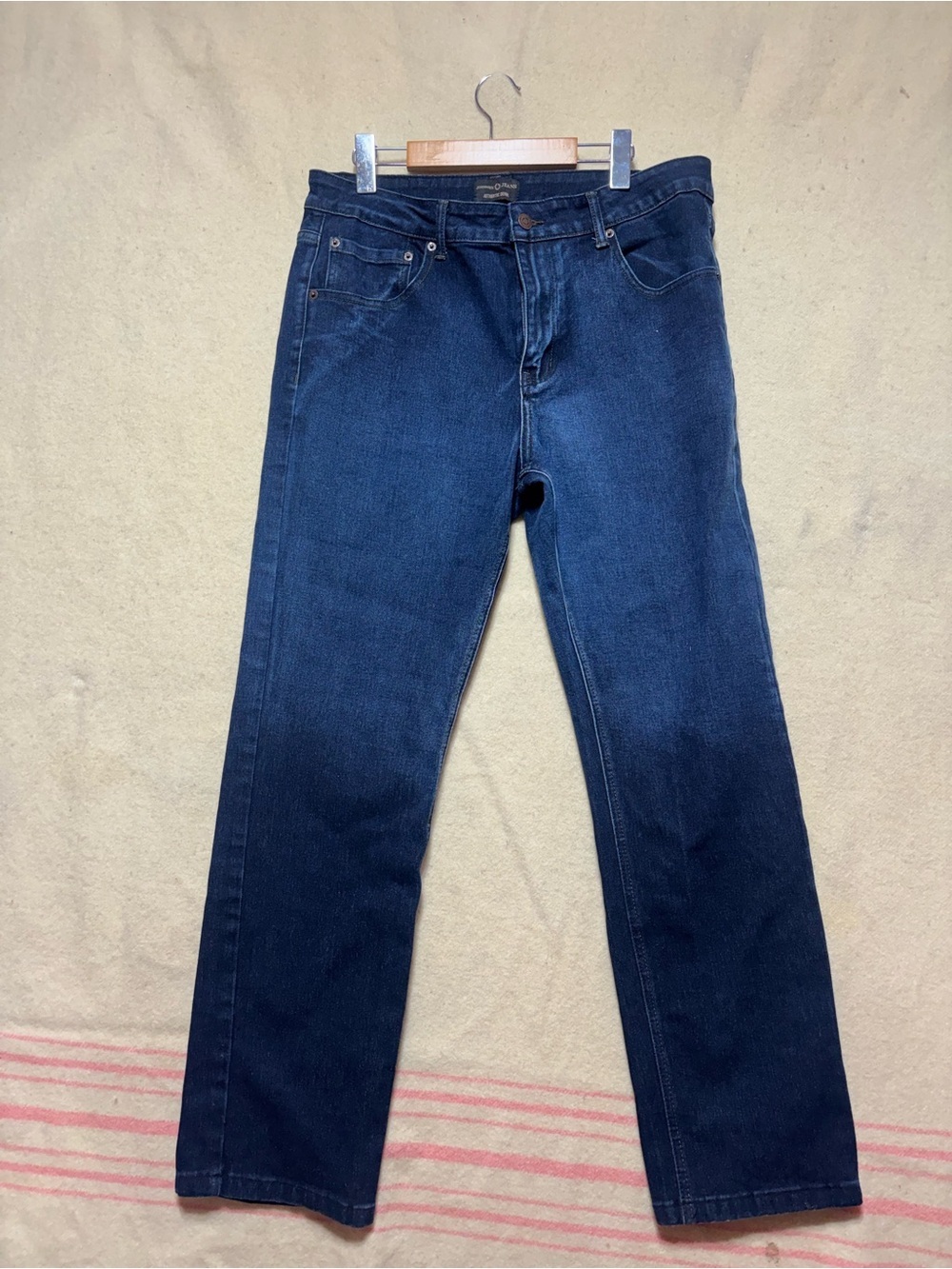 Johnnie’s Jeans Men’s Dark Wash Straight Leg Stretch Jeans Size 36x30
